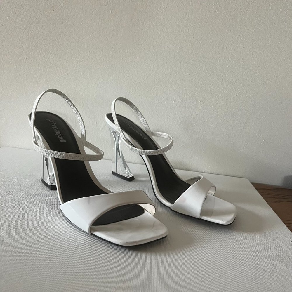 Jeffrey Campbell | Carine Sandal in White | Size 9.5 - Picture 2 of 12